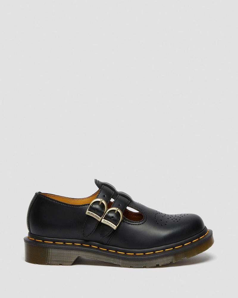 Dr Martens 8065 Smooth Leren Mary Jane Schoenen Dames Zwart | NL 457BEX